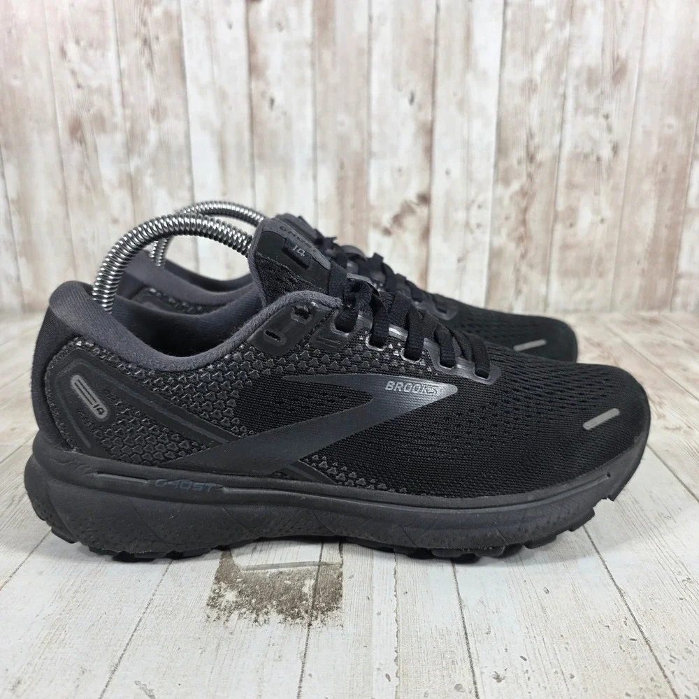 Brooks‎ Ghost 14 Womens Running Shoes Black Ebony 1203561B020 Size 8.5 Medium B